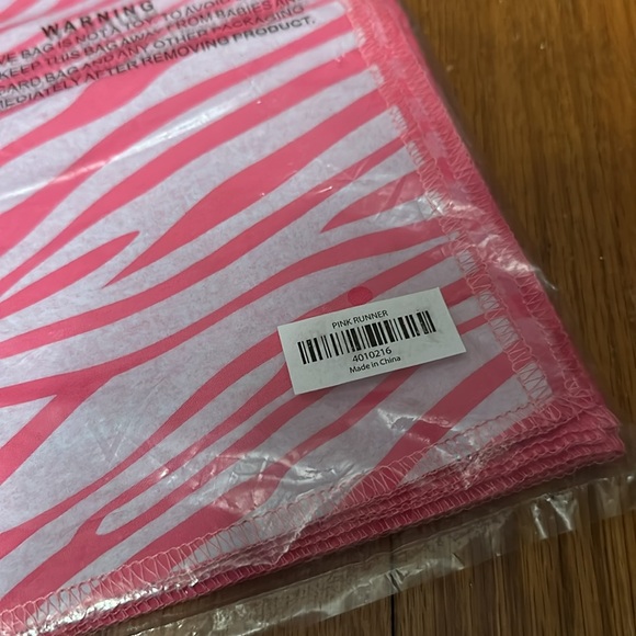 Pink Zebra Table Runner - Picture 3 of 4